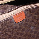CELINE Macadam Canvas Shoulder Bag PVC Leather Brown Gold Auth 149556-15