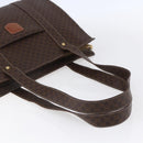 CELINE Macadam Canvas Shoulder Bag PVC Leather Brown Gold Auth 149556-7