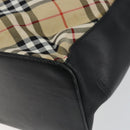 Burberrys Nova Check Shoulder Bag Nylon Beige Silver Auth 149560-15