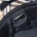 Burberrys Nova Check Shoulder Bag Nylon Beige Silver Auth 149560-10