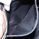 Burberrys Nova Check Shoulder Bag Nylon Beige Silver Auth 149560-12