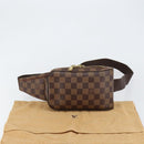 LOUIS VUITTON Damier Ebene Geronimos Shoulder Bag N51994 LV Auth 149561V-12