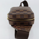 LOUIS VUITTON Damier Ebene Geronimos Shoulder Bag N51994 LV Auth 149561V-4