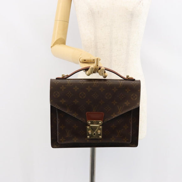 LOUIS VUITTON Monogram Monceau 28 Hand Bag M51185 LV Auth 149562