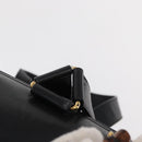 GUCCI Bamboo Backpack Leather Black Gold 003 1998 0016 Auth 149568-15