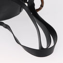 GUCCI Bamboo Backpack Leather Black Gold 003 1998 0016 Auth 149568-9