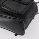 GUCCI Bamboo Backpack Leather Black Gold 003 1998 0016 Auth 149568-17