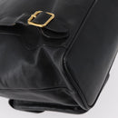 GUCCI Bamboo Backpack Leather Black Gold 003 1998 0016 Auth 149568-18