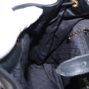 GUCCI Bamboo Backpack Leather Black Gold 003 1998 0016 Auth 149568-26