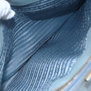 PRADA Galleria Hand Bag Safiano leather 2way Light Blue Gold Auth 149570-27