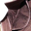 BURBERRY Nova Check Hand Bag Canvas Leather Beige Gold Auth 149571A-23