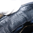 MCM Logogram Vicetos Mini Hand Bag PVC 2way White Gold Auth 149573-16