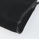 Christian Dior Trotter Canvas Shoulder Bag Black Gold Auth 149574-9