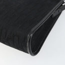 Christian Dior Trotter Canvas Shoulder Bag Black Gold Auth 149574-15