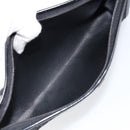 Christian Dior Trotter Canvas Shoulder Bag Black Gold Auth 149574-12