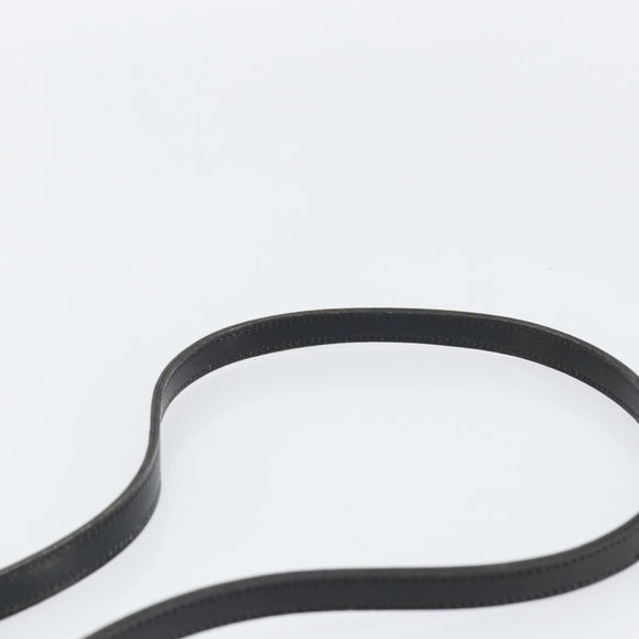 Christian Dior Trotter Canvas Shoulder Bag Black Gold Auth 149574