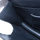 BVLGARI Chain Shoulder Bag Leather Black Gold Auth 149576-18