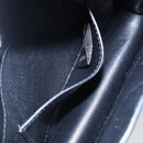 BVLGARI Chain Shoulder Bag Leather Black Gold Auth 149576-19