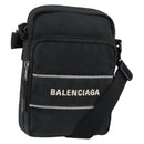 BALENCIAGA Messenger Bag Small Shoulder Bag Canvas Black 638657 Auth 149577-1