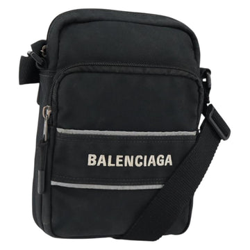 BALENCIAGA Messenger Bag Small Shoulder Bag Canvas Black 638657 Auth 149577