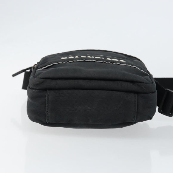 BALENCIAGA Messenger Bag Small Shoulder Bag Canvas Black 638657 Auth 149577