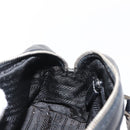 PRADA Hand Bag Nylon Leather Black Silver Auth 149582-20