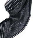 CHANEL Chain COCO Mark Camelia Shoulder Bag Velor Black Silver CC Auth 149585V-22