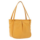 LOEWE Anagram Hand Bag Leather Yellow Auth 149588-1