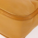 LOEWE Anagram Hand Bag Leather Yellow Auth 149588-15