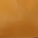 LOEWE Anagram Hand Bag Leather Yellow Auth 149588-17
