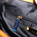 LOEWE Anagram Hand Bag Leather Yellow Auth 149588-21