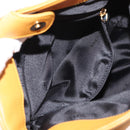 LOEWE Anagram Hand Bag Leather Yellow Auth 149588-22