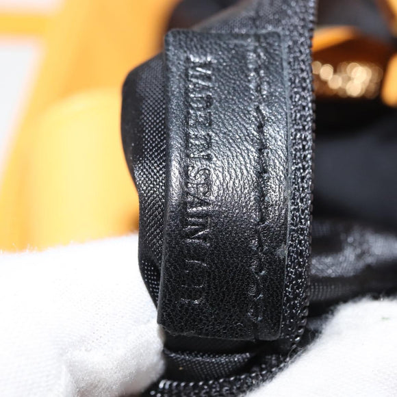 LOEWE Anagram Hand Bag Leather Yellow Auth 149588