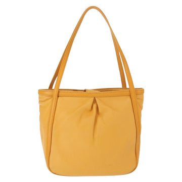 LOEWE Anagram Hand Bag Leather Yellow Auth 149588 - 0