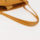 LOEWE Anagram Hand Bag Leather Yellow Auth 149588-8