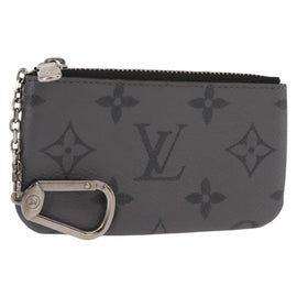 LOUIS VUITTON Monogram Eclipse Reverse Pochette Cles Purse M80905 LV Auth 149596