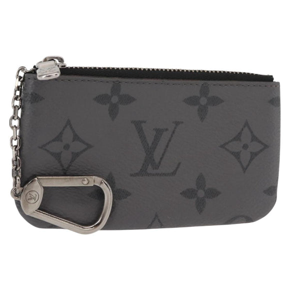 LOUIS VUITTON Monogram Eclipse Reverse Pochette Cles Purse M80905 LV Auth 149596