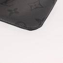 LOUIS VUITTON Monogram Eclipse Reverse Pochette Cles Purse M80905 LV Auth 149596-14