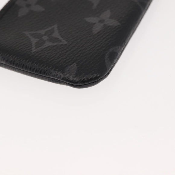 LOUIS VUITTON Monogram Eclipse Reverse Pochette Cles Purse M80905 LV Auth 149596