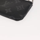 LOUIS VUITTON Monogram Eclipse Reverse Pochette Cles Purse M80905 LV Auth 149596-16