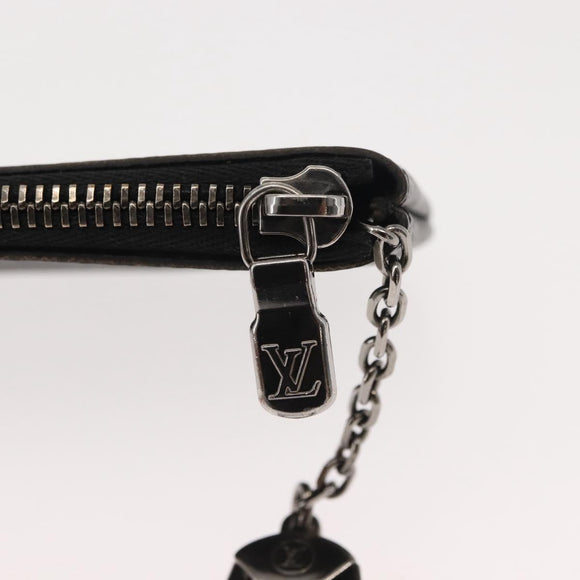 LOUIS VUITTON Monogram Eclipse Reverse Pochette Cles Purse M80905 LV Auth 149596