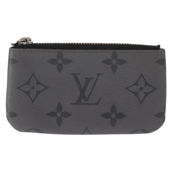 LOUIS VUITTON Monogram Eclipse Reverse Pochette Cles Purse M80905 LV Auth 149596