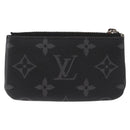 LOUIS VUITTON Monogram Eclipse Reverse Pochette Cles Purse M80905 LV Auth 149596-2