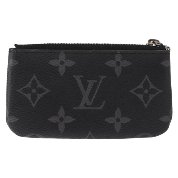 LOUIS VUITTON Monogram Eclipse Reverse Pochette Cles Purse M80905 LV Auth 149596