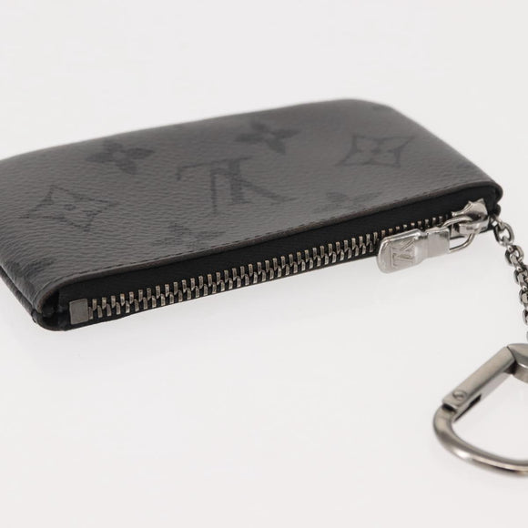 LOUIS VUITTON Monogram Eclipse Reverse Pochette Cles Purse M80905 LV Auth 149596