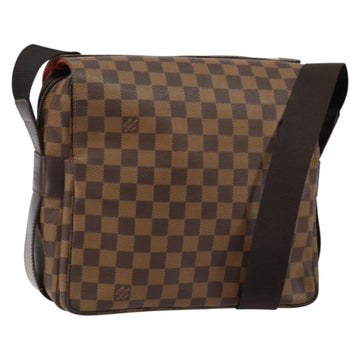 LOUIS VUITTON Damier Ebene Naviglio Shoulder Bag N45255 LV Auth 149600
