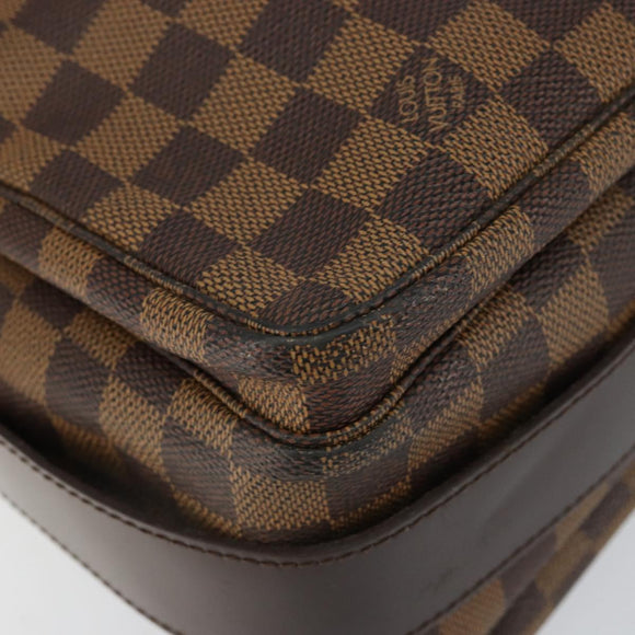 LOUIS VUITTON Damier Ebene Naviglio Shoulder Bag N45255 LV Auth 149600