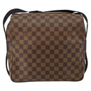 LOUIS VUITTON Damier Ebene Naviglio Shoulder Bag N45255 LV Auth 149600-13