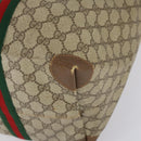 GUCCI GG Supreme Web Sherry Line Bag PVC Beige Red Green 89 19 012 Auth 149602-8