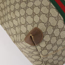 GUCCI GG Supreme Web Sherry Line Bag PVC Beige Red Green 89 19 012 Auth 149602-15